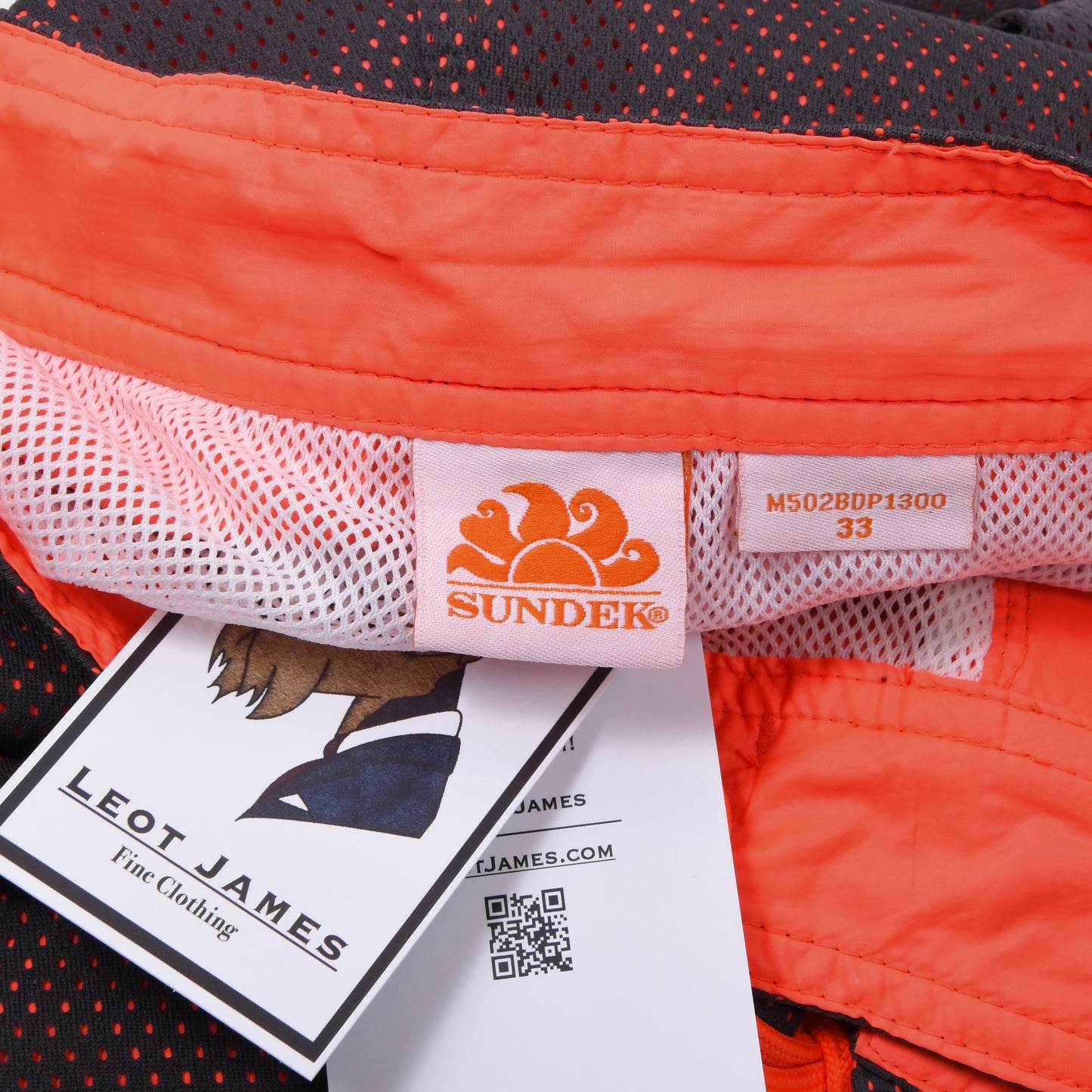 Sundek Badehose Größe 33 - Schwarz/Orange