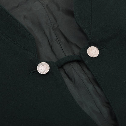 Klassische Wollweste/Trachtengilet Größe 46 ca. 49,5cm - Grün
