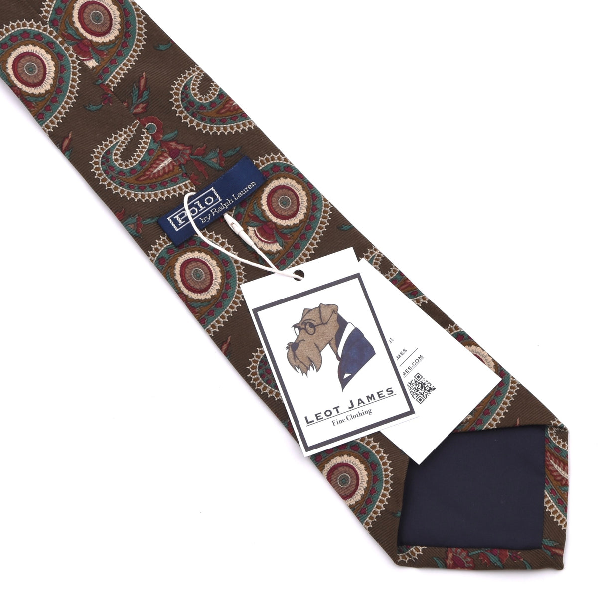 Polo Ralph Lauren Ancient Madder Seide Krawatte – Braun Paisley