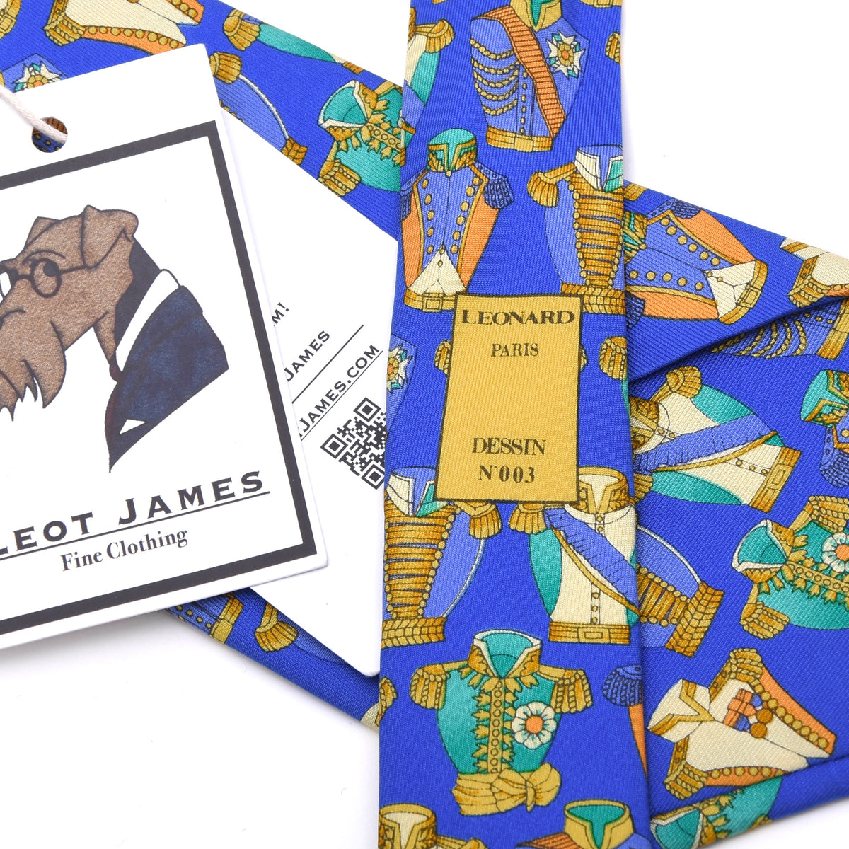 Leonard Paris Seide Krawatte Made in Italy - Dessin N'003