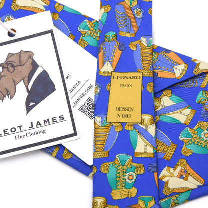 Leonard Paris Seide Krawatte Made in Italy - Dessin N'003