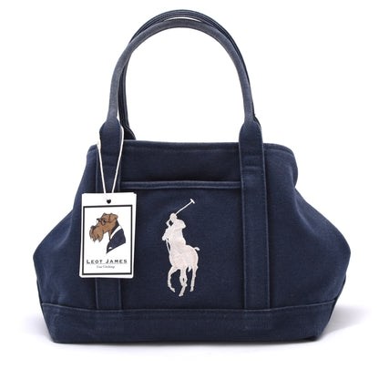Ralph Lauren Canvas Tote Bag - Navy Blue