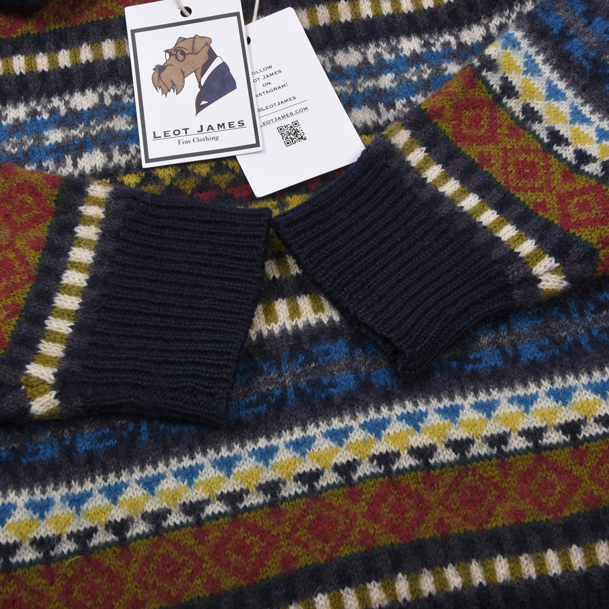 Vintage 1Libert 100% Wollle Fair Isle Pullover Gr. M