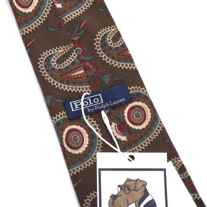 Polo Ralph Lauren Ancient Madder Seide Krawatte – Braun Paisley