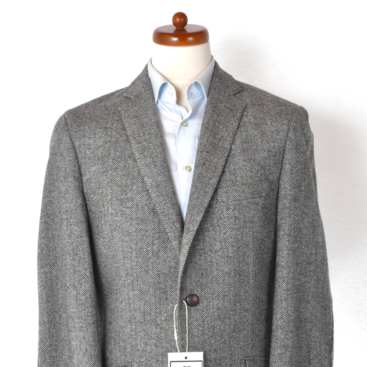 Mario Barutti Wool-Cashmere Tweed Jacket Size 98/40L ca. 54cm - Herringbone