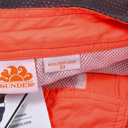 Sundek Badehose Größe 33 - Schwarz/Orange