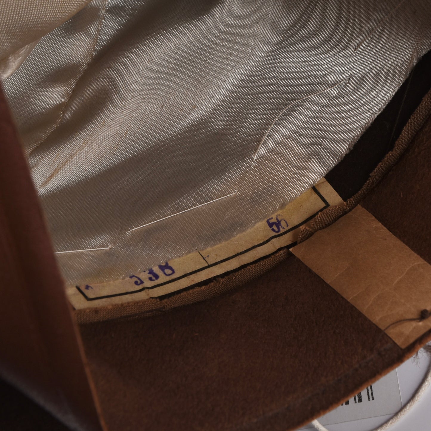 Skriwanek Hut, 1930er-1940er Jahre, 6,5 cm Krempe, Größe 56, Braun