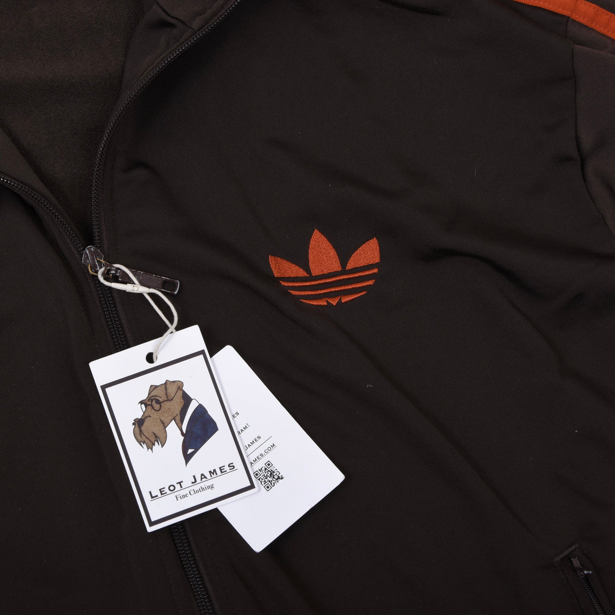 Adidas 2009 Firebird Trainingsjacke Gr. XL – Braun/Orange