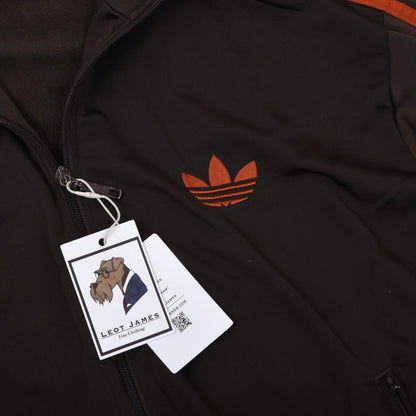 Adidas 2009 Firebird Trainingsjacke Gr. XL – Braun/Orange