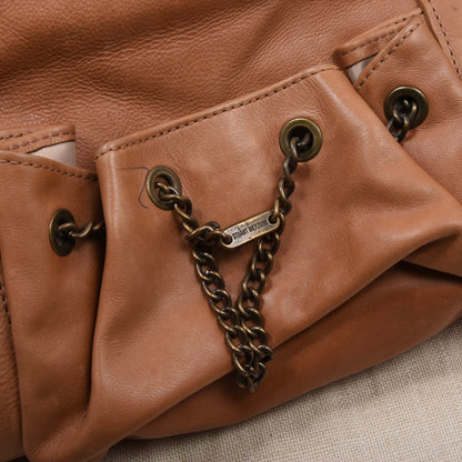 Stuart Weitzman Leder Handtasche Made in Spain - Tan