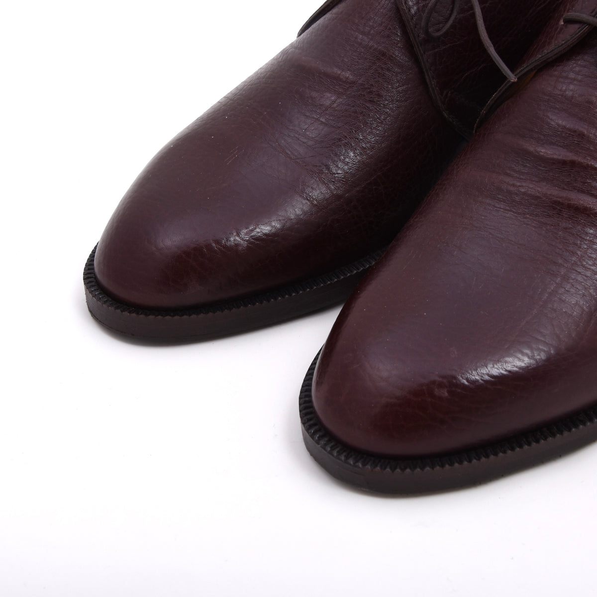 A. Testoni Derby Schuhe Gr. 7.5 F – Bordeaux-Braun
