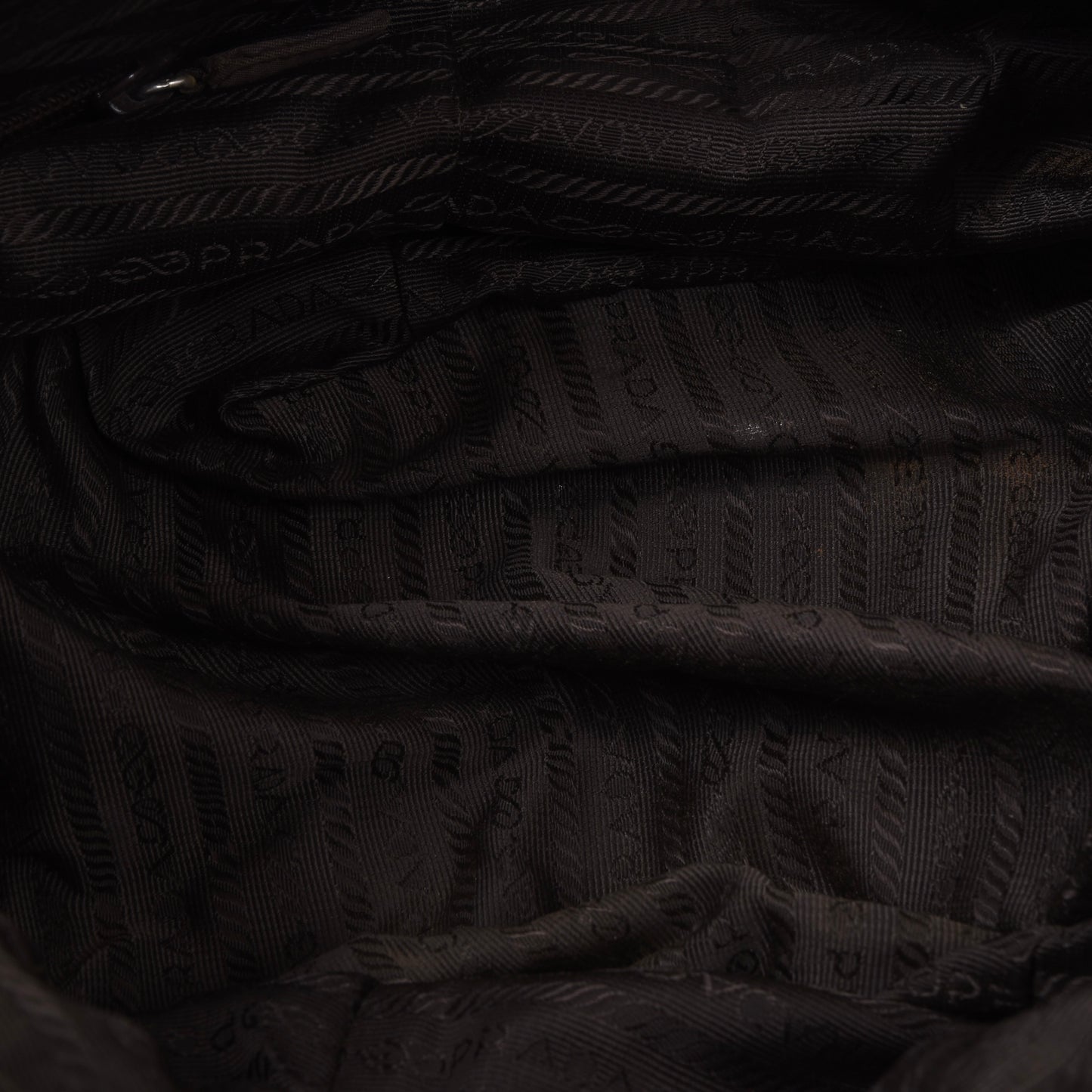 Vintage Prada Milano Quilted Nylon Purse ca. 31cm - Brown