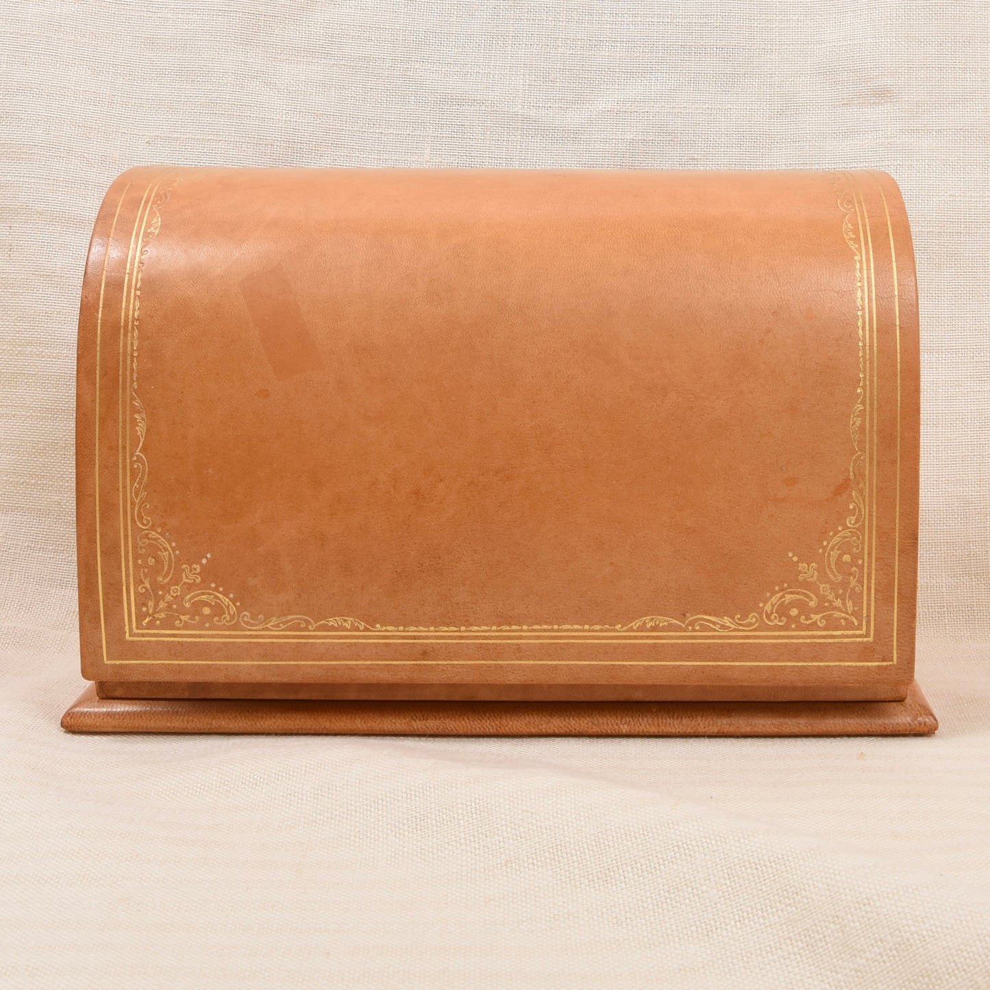 Vintage 4-teiliges Leder-Schreibset mit Wendbarer Schreibunterlage
