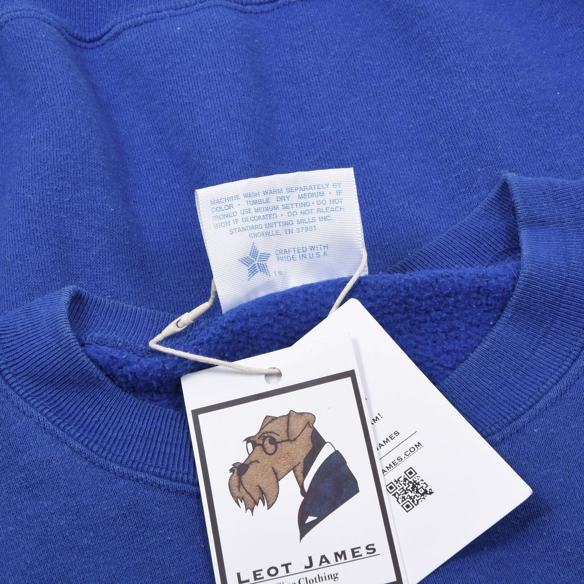 Vintage 1980-90er San Francisco x Healthknit Sweatshirt Gr. XL Made in the USA - Blau