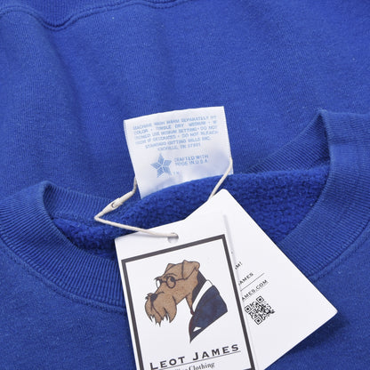 Vintage 1980-90er San Francisco x Healthknit Sweatshirt Gr. XL Made in the USA - Blau