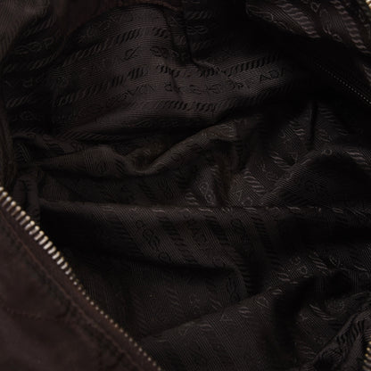 Vintage Prada Milano Quilted Nylon Purse ca. 31cm - Brown