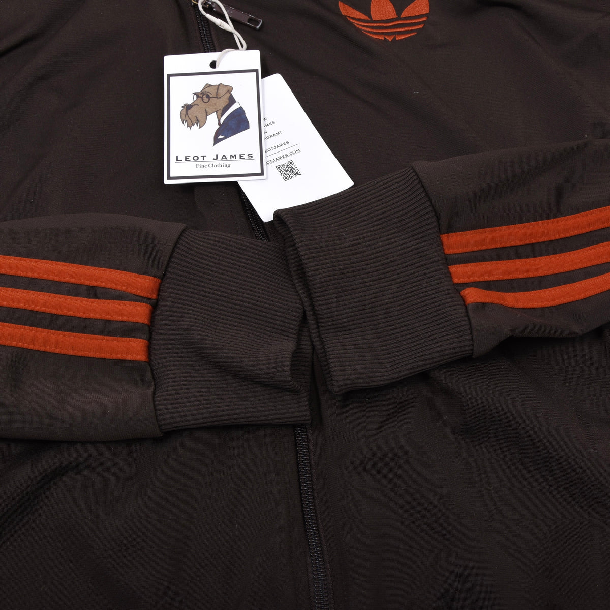 Adidas 2009 Firebird Trainingsjacke Gr. XL – Braun/Orange