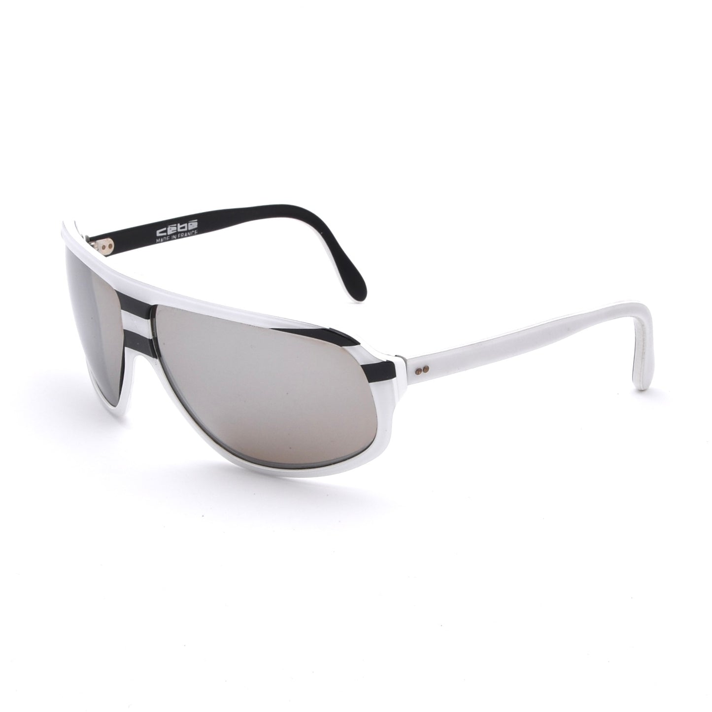 Vintage Cebe Gletscherbrille - Weiß/Schwarz