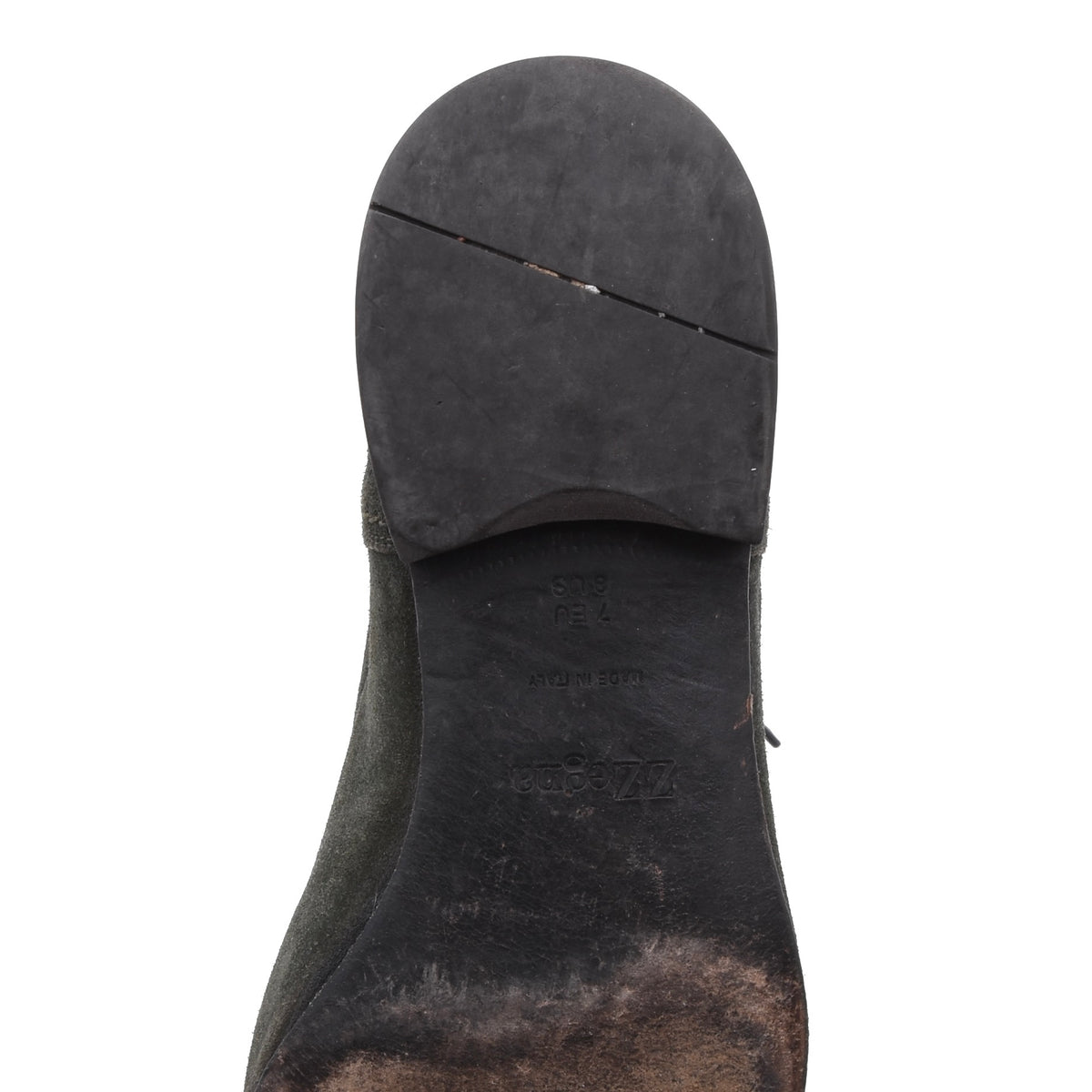 Z Zegna Wildleder Schuhe Gr. EU 7 / US 8 Made in Italy - Grün