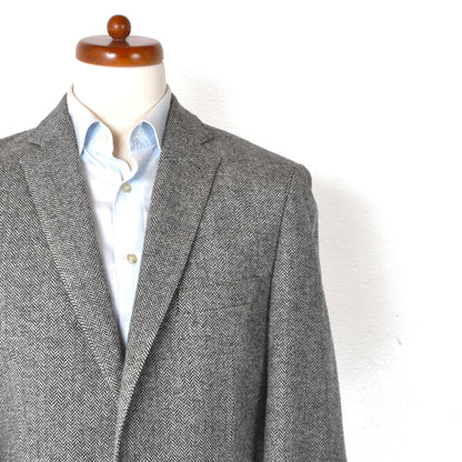 Mario Barutti Wool-Cashmere Tweed Jacket Size 98/40L ca. 54cm - Herringbone