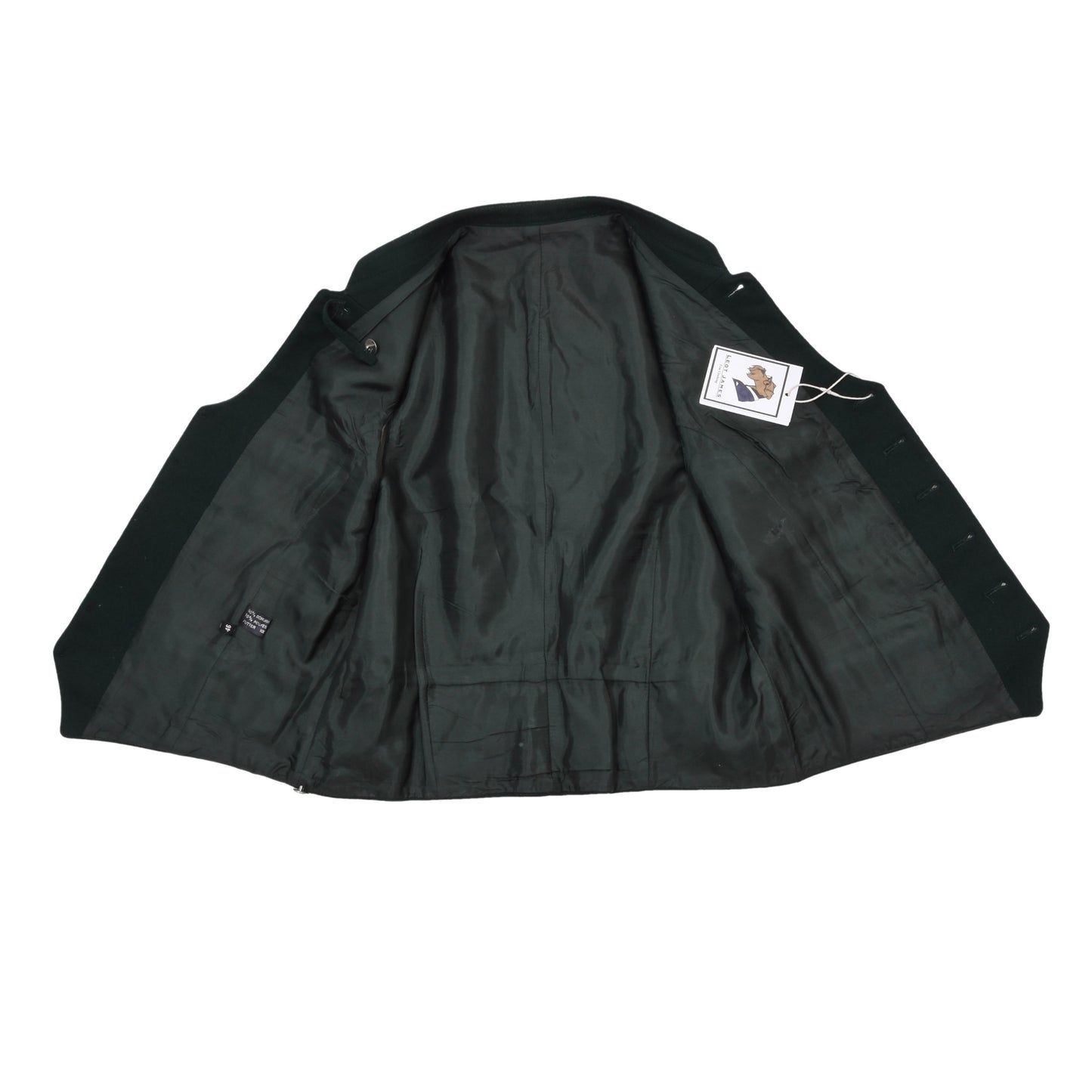 Klassische Wollweste/Trachtengilet Größe 46 ca. 49,5cm - Grün