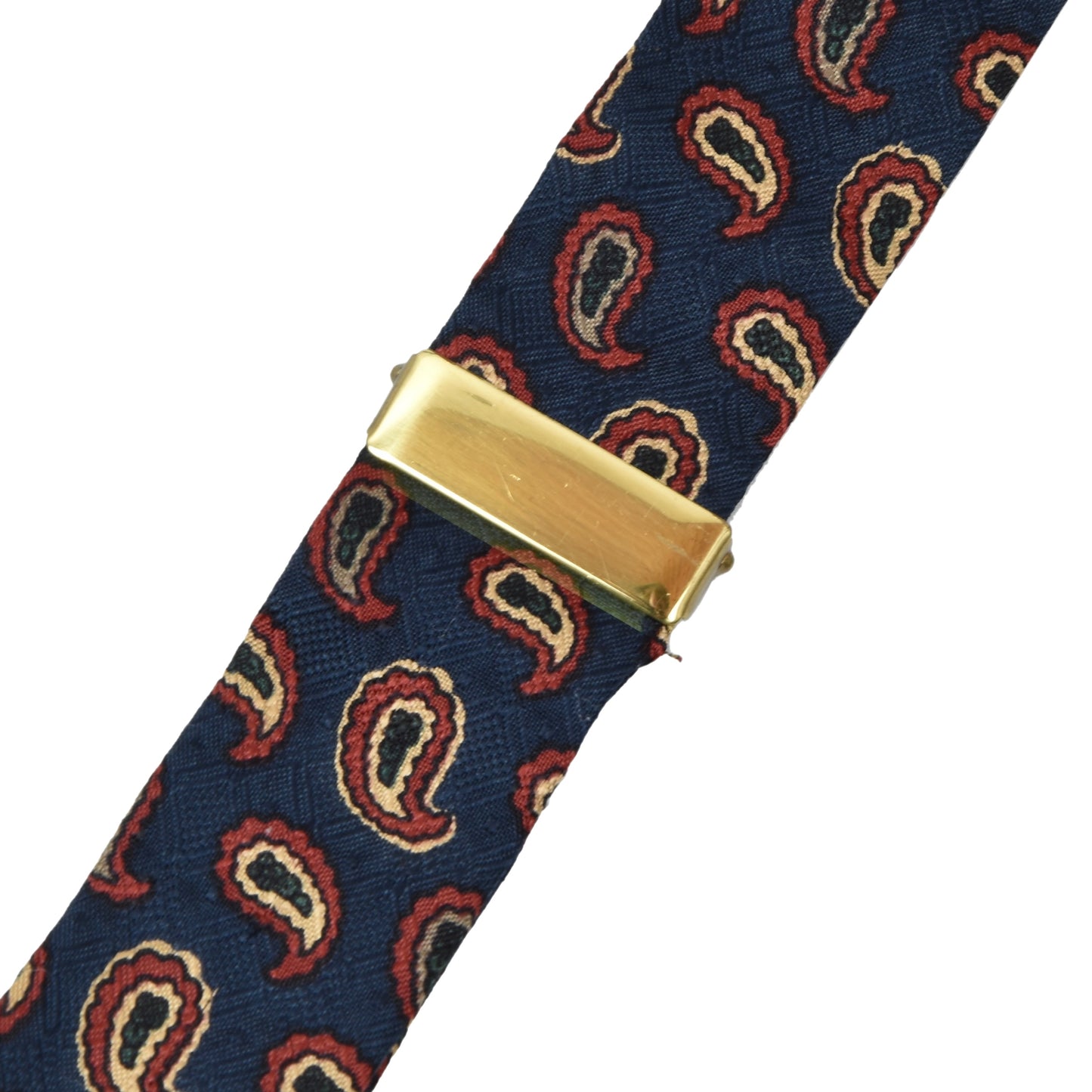Classic Silk Braces/Suspenders -  Blue Paisley