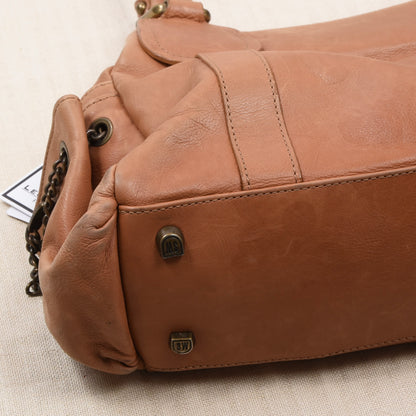 Stuart Weitzman Leder Handtasche Made in Spain - Tan