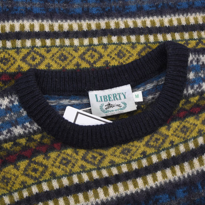Vintage 1Libert 100% Wollle Fair Isle Pullover Gr. M