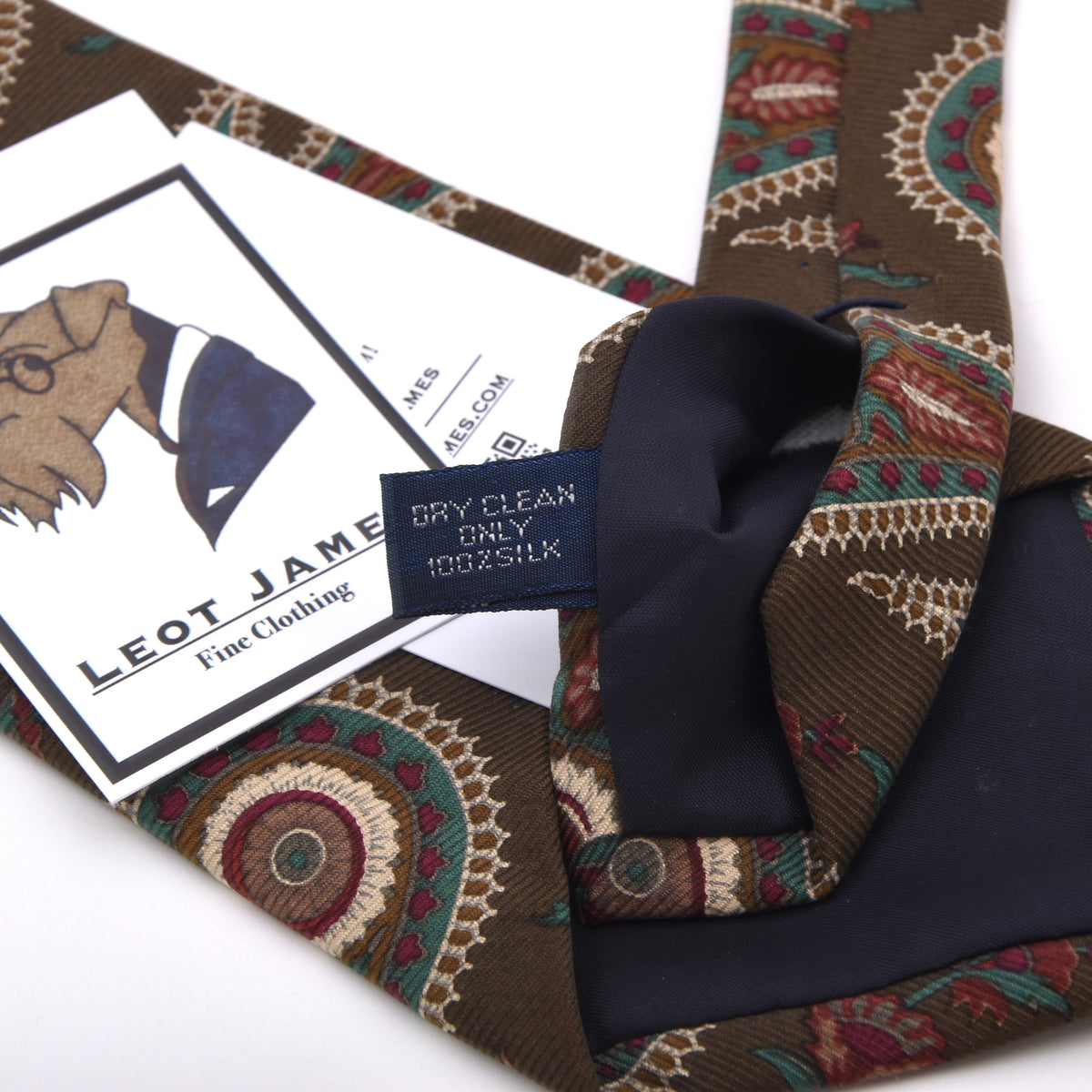 Polo Ralph Lauren Ancient Madder Seide Krawatte – Braun Paisley