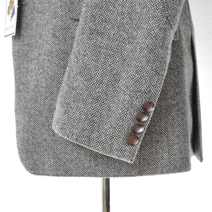 Mario Barutti Wool-Cashmere Tweed Jacket Size 98/40L ca. 54cm - Herringbone