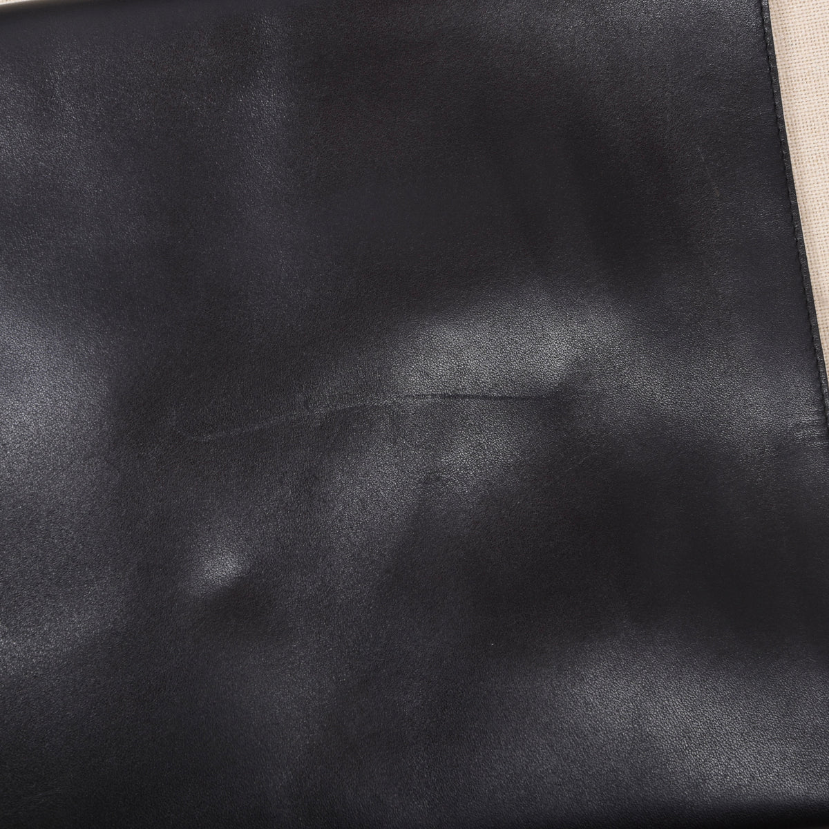 NOS Jerome Leplat Leder Aktenmappe ca. 34cm - Schwarz