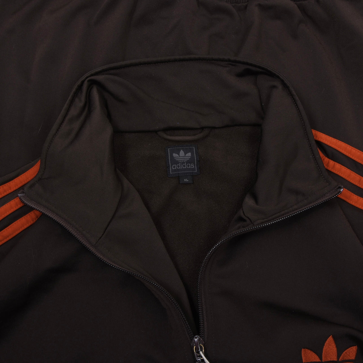 Adidas 2009 Firebird Trainingsjacke Gr. XL – Braun/Orange