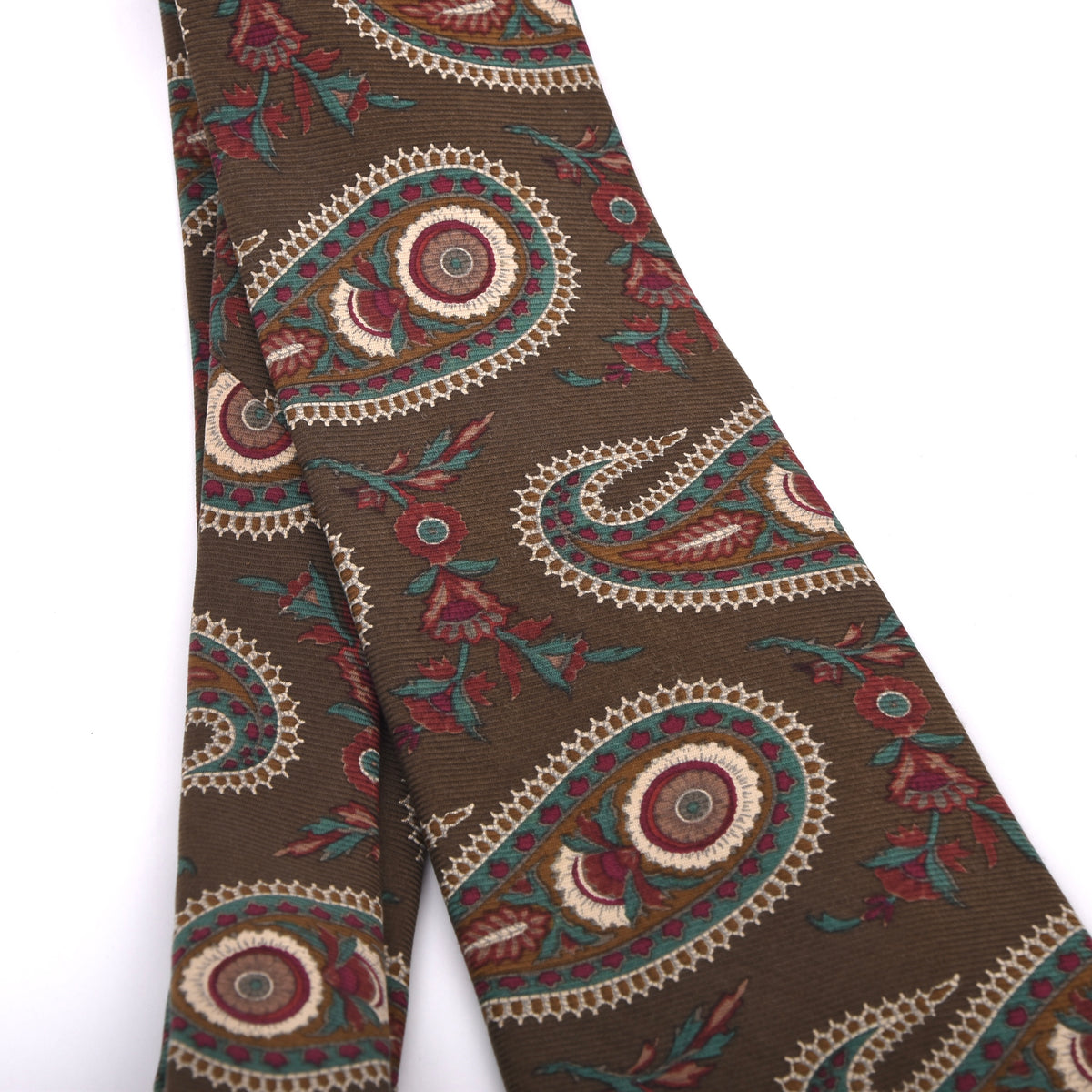 Polo Ralph Lauren Ancient Madder Seide Krawatte – Braun Paisley