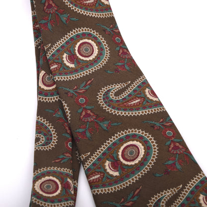 Polo Ralph Lauren Ancient Madder Seide Krawatte – Braun Paisley
