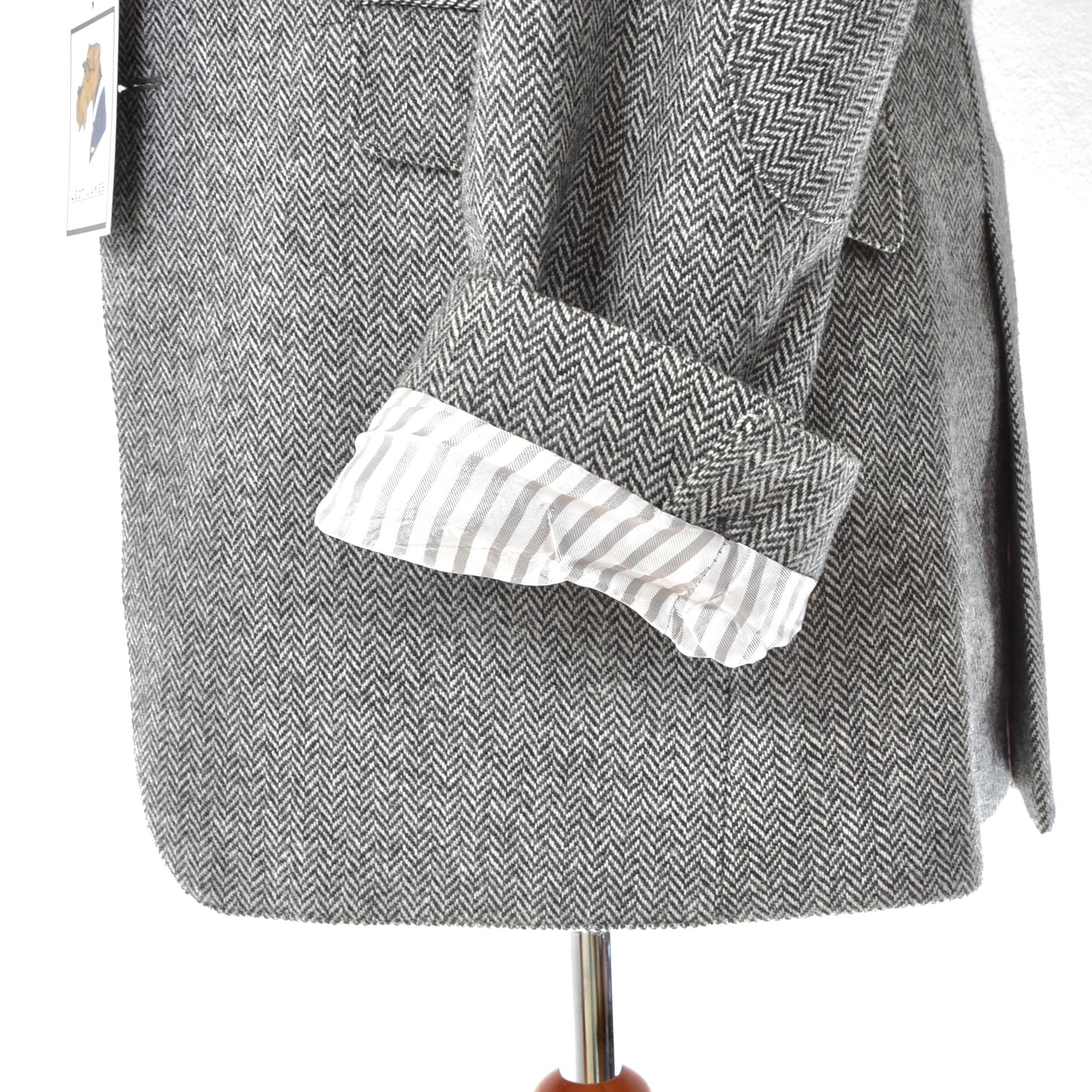 Mario Barutti Wool-Cashmere Tweed Jacket Size 98/40L ca. 54cm - Herringbone