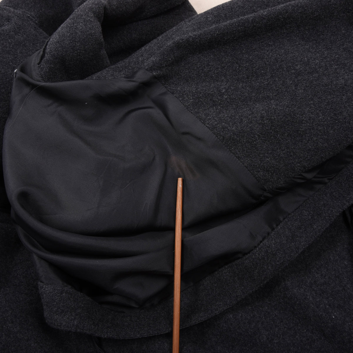 Salvatore Ferragamo Wolle-Kaschmir Car Coat/Mantel Gr. 54 Made in Italy - Grau