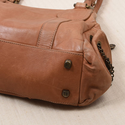 Stuart Weitzman Leder Handtasche Made in Spain - Tan