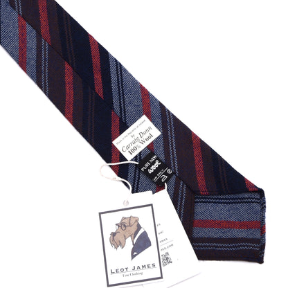 Carraig Donn Wool Tie Made in Irelad - Blue Stripes