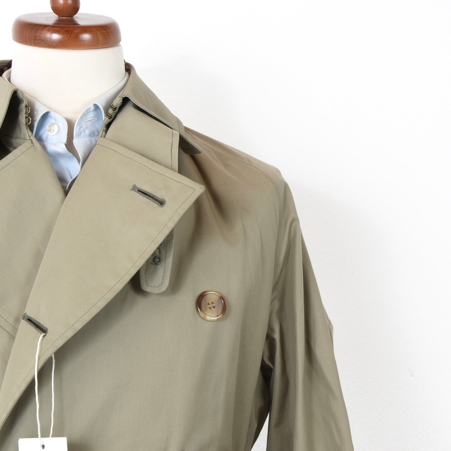 Grenfell Double-Breasted Trench Coat Size 34"/86cm - Tan/Beige