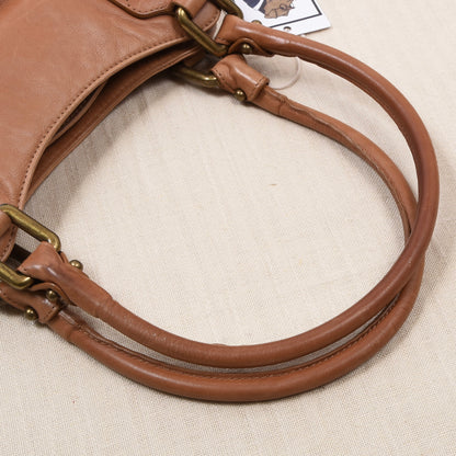 Stuart Weitzman Leder Handtasche Made in Spain - Tan