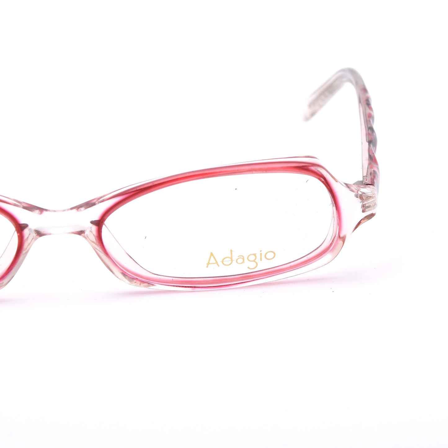NWOT Adagio Frames Mod. AD86 - Schwarz/Rot