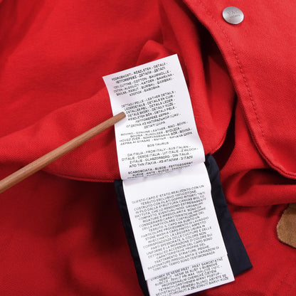 Fay Archive 4 Ganci Feuerwehrjacke, Größe L, Brustumfang ca. 63 cm – Rot