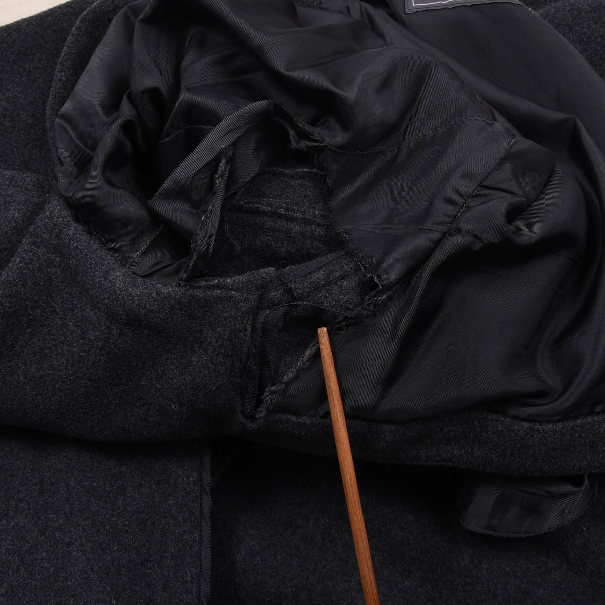 Salvatore Ferragamo Wolle-Kaschmir Car Coat/Mantel Gr. 54 Made in Italy - Grau