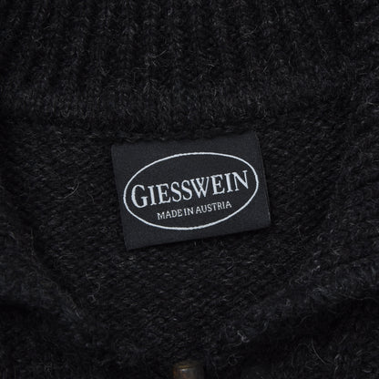 Giesswein Cableknit Wool Sweater Size 54 Chest ca. 59cm - Grey