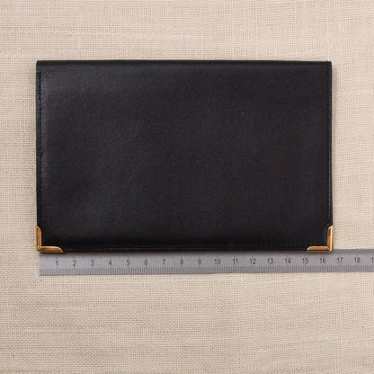 NOS Creation G. Leonard Leather Notepad Wallet - Black