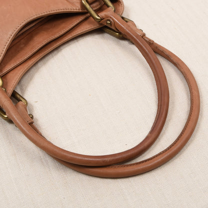 Stuart Weitzman Leder Handtasche Made in Spain - Tan