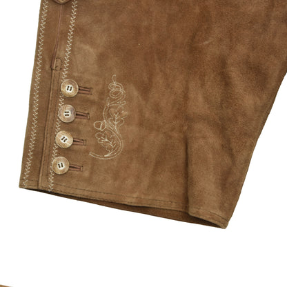 Classic Suede Lederhose Size 52 - Brown