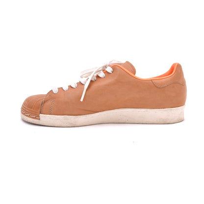 Adidas Superstar Sneakers 80s Clean Leather Größe 42 2/3 - Hellbraun/Orange