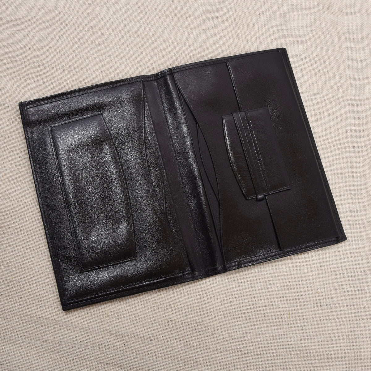 NOS Luxury Leather Travel Wallet - Black