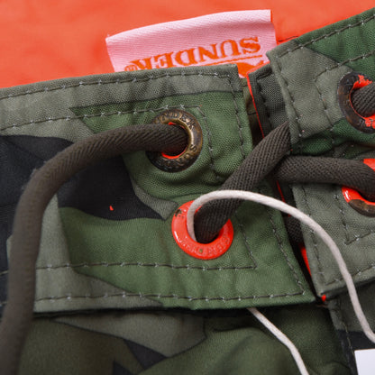 Sundek Swim Trunks Size 33 - Green Star Camouflage